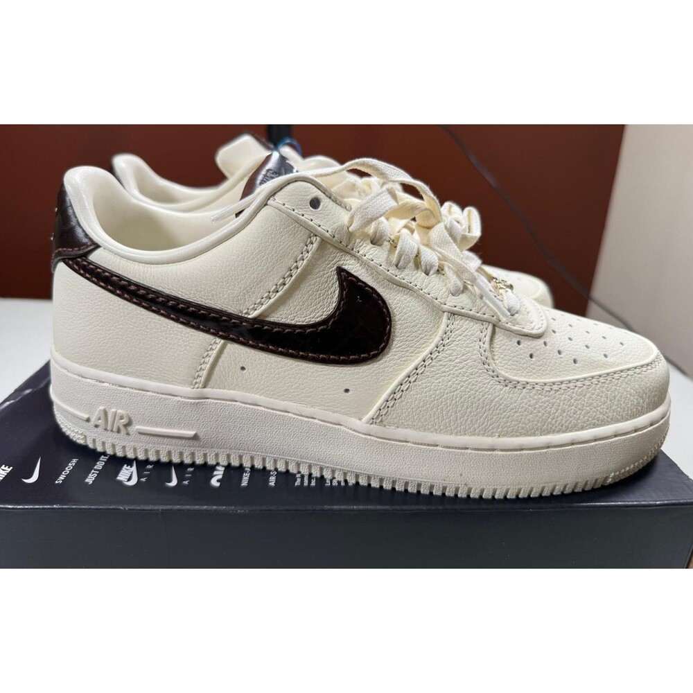 Men's Nike Air Force 1 '07 Soft Pearl Ghost White | size 10.5 IH7332 001 No Lid